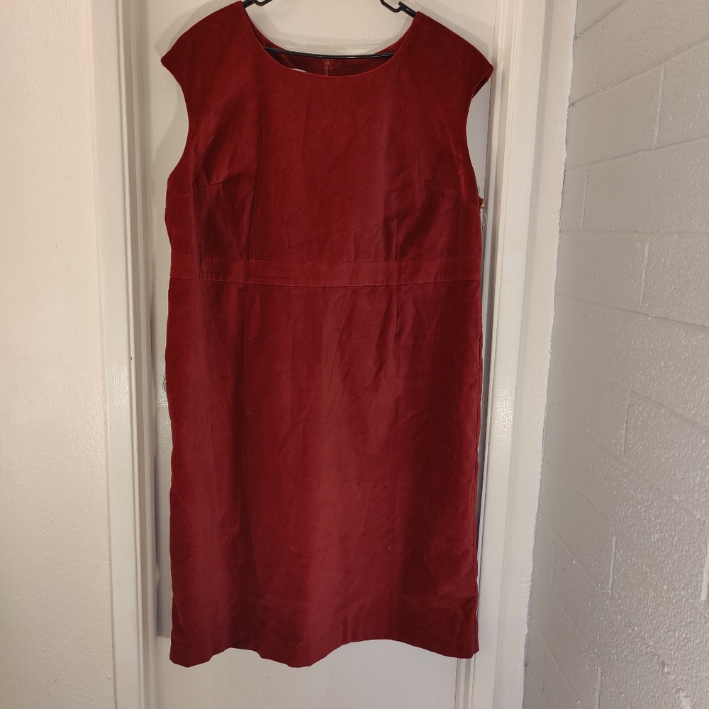 Jessica London Red Sleeveless Sheath Dress